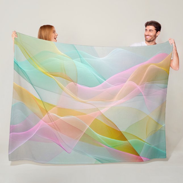 Cobertor De Velo Pastel Symphony of Floating Sheer Ribbons (In Situ)