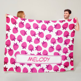 Cobertor De Velo pastelaria cor-de-rosa fruta natural