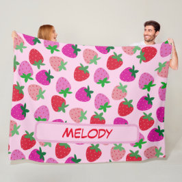 Cobertor De Velo pastelaria cor-de-rosa fruta natural