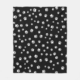 Cobertor De Velo Pata de animal de estimação - Padrão contínuo de c