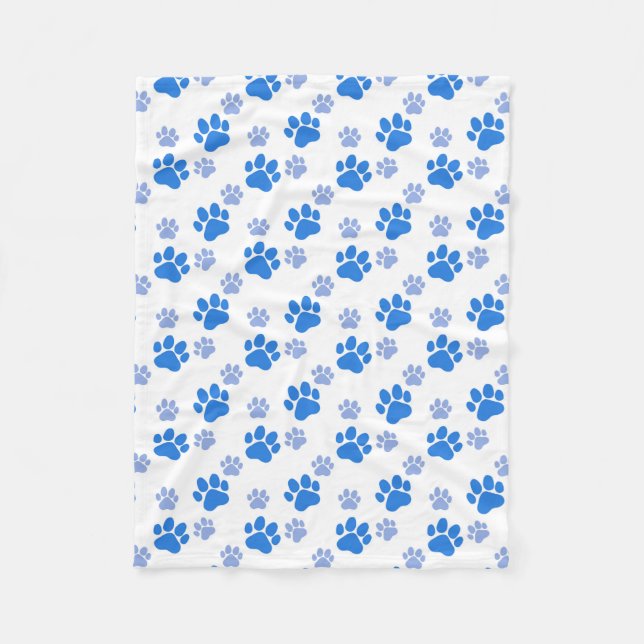 Cobertor De Velo Pata De Cão Imprime Puppies Simples De Amante de o (Frente)
