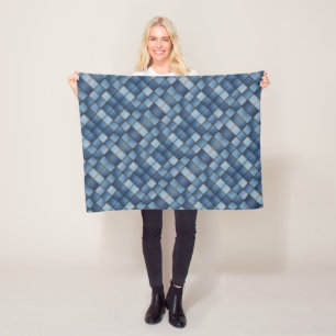 Cobertor De Velo Patch do Faux Denim