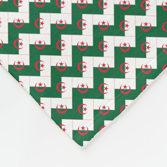 Cobertor De Velo Patchwork Argélia Flag Patterno (Quina)