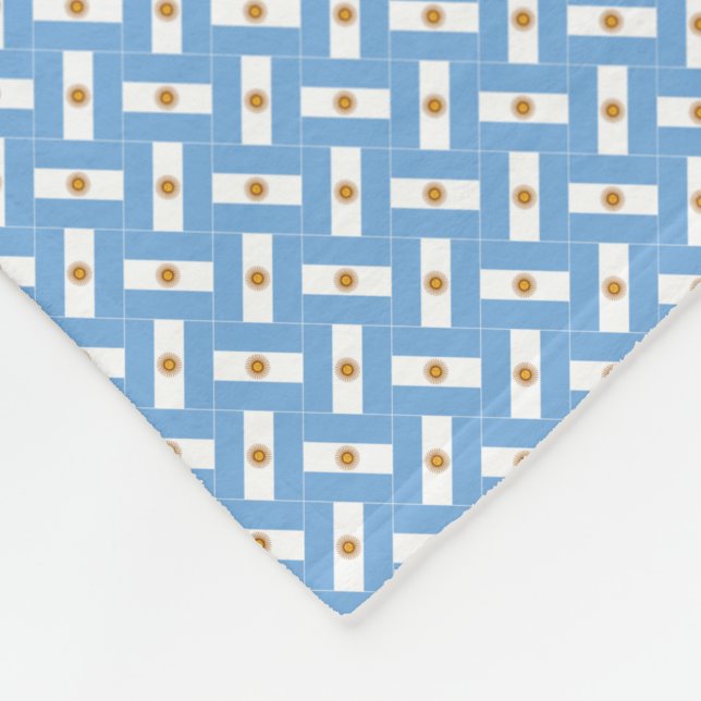 Cobertor De Velo Patchwork Argentina Flag Patterno (Quina)