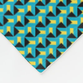 Cobertor De Velo Patchwork Bahamas Flag Patterno