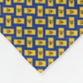 Cobertor De Velo Patchwork Barbados Flag Patterno