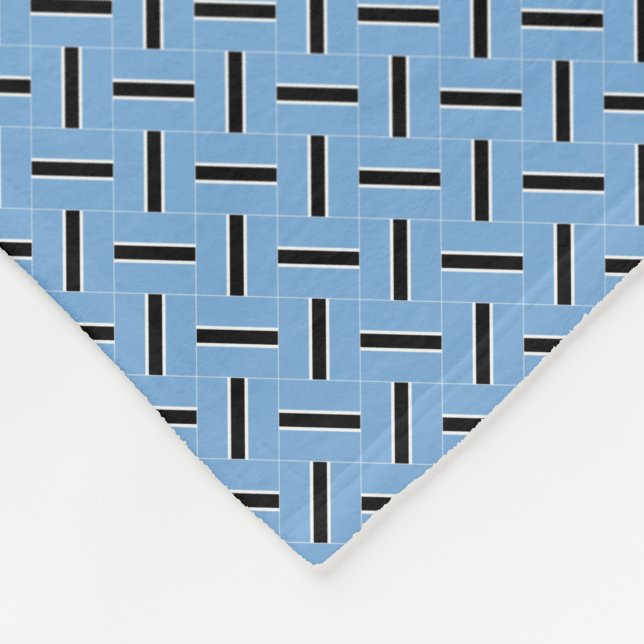 Cobertor De Velo Patchwork Botswana Flag Patterno (Quina)