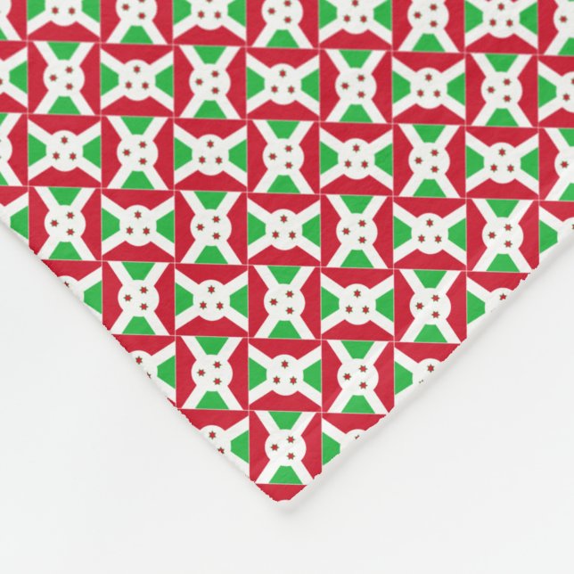 Cobertor De Velo Patchwork Burundi Flag Patterno (Quina)