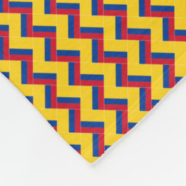 Cobertor De Velo Patchwork Colombia Flag Patterno