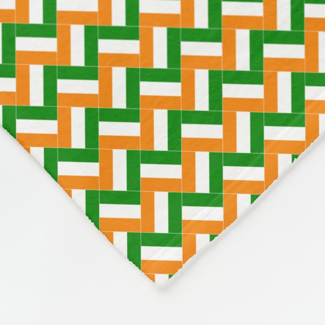 Cobertor De Velo Patchwork Costa do Marfim Flag Patterno (Quina)