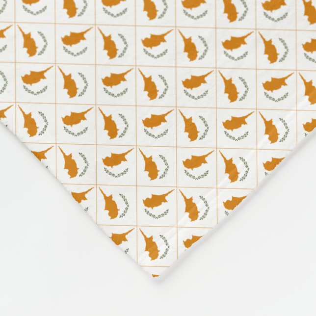 Cobertor De Velo Patchwork Cyprus Flag Pattern (Quina)