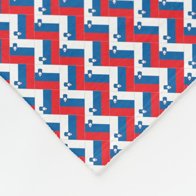 Cobertor De Velo Patchwork Eslovênia Flag Pattern (Quina)