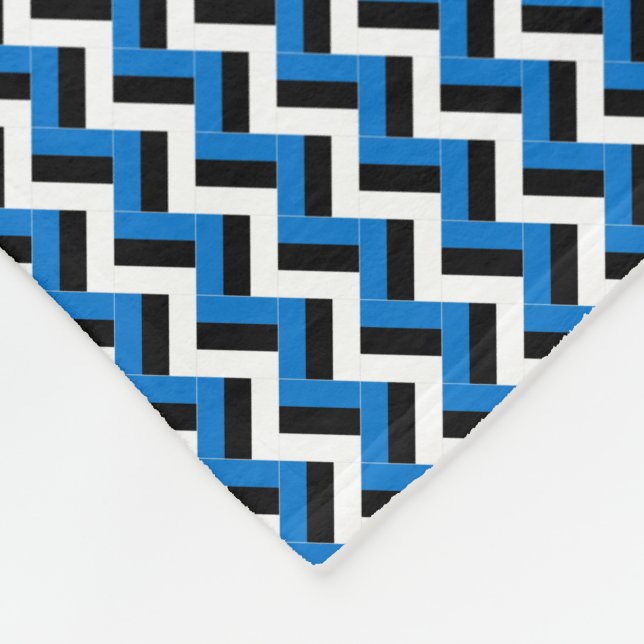 Cobertor De Velo Patchwork Estônia Flag Pattern (Quina)