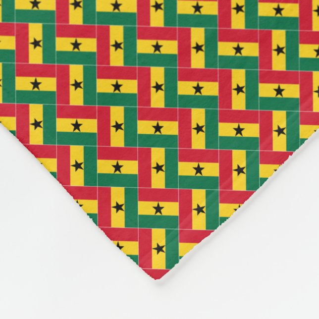 Cobertor De Velo Patchwork Ghana Flag Patterno (Quina)