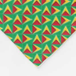 Cobertor De Velo Patchwork Guyana Flag Pattern