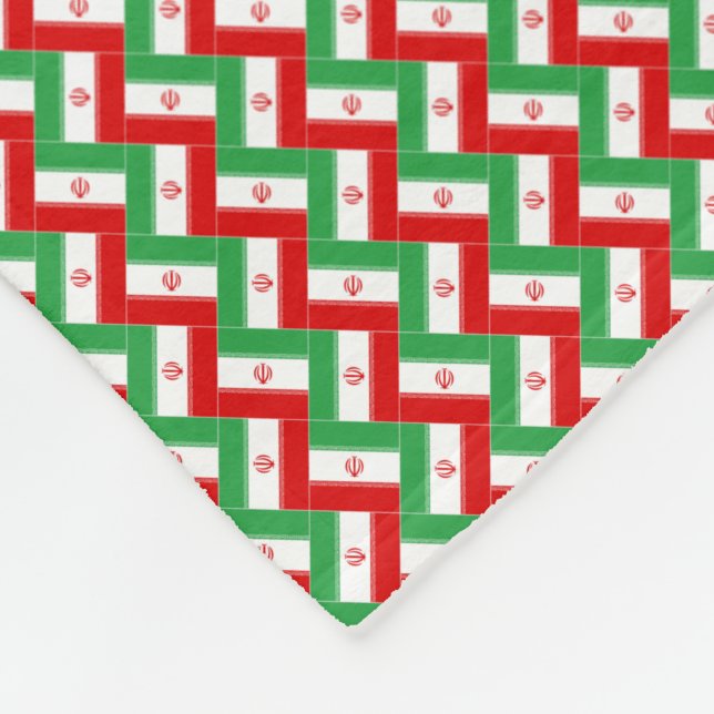 Cobertor De Velo Patchwork Iran Flag Patterno (Quina)