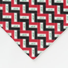 Cobertor De Velo Patchwork Iraque Flag Pattern