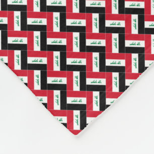 Cobertor De Velo Patchwork Iraque Flag Pattern