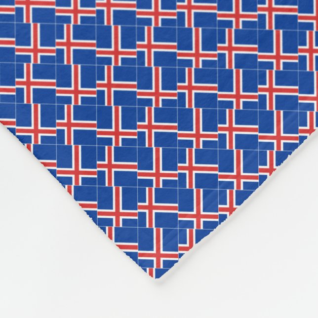 Cobertor De Velo Patchwork Islândia Flag Pattern (Quina)