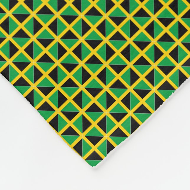 Cobertor De Velo Patchwork Jamaica Flag Pattern (Quina)