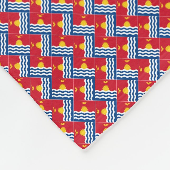 Cobertor De Velo Patchwork Kiribati Flag Patterno (Quina)