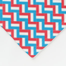 Cobertor De Velo Patchwork Luxembourg Flag Pattern