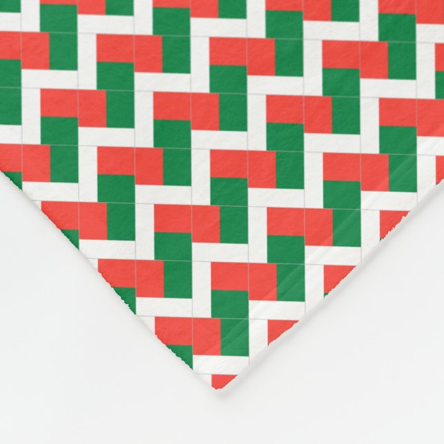 Cobertor De Velo Patchwork Madagascar Flag Patterno (Quina)