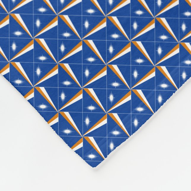 Cobertor De Velo Patchwork Marshall Islands Flag Patterno (Quina)
