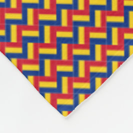 Cobertor De Velo Patchwork Romênia Flag Pattern