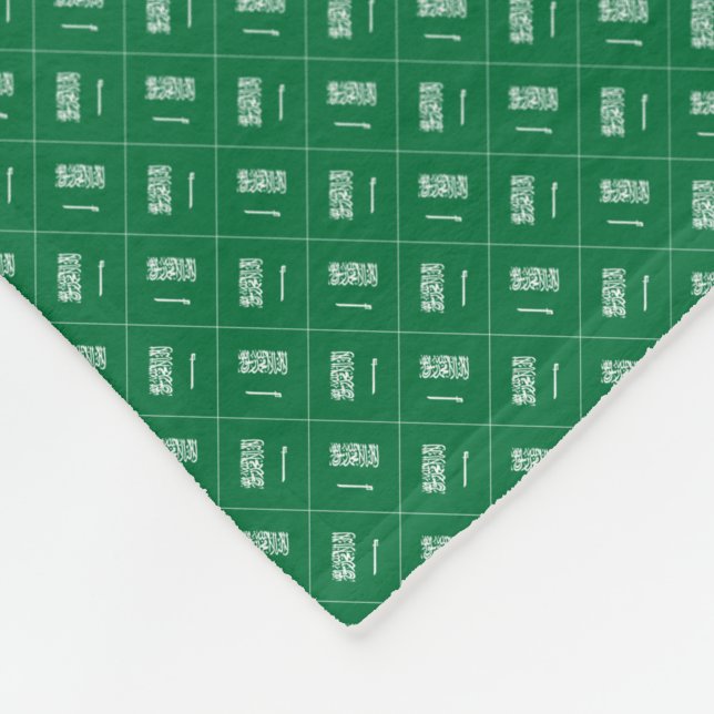 Cobertor De Velo Patchwork Saudi Flag Pattern (Quina)