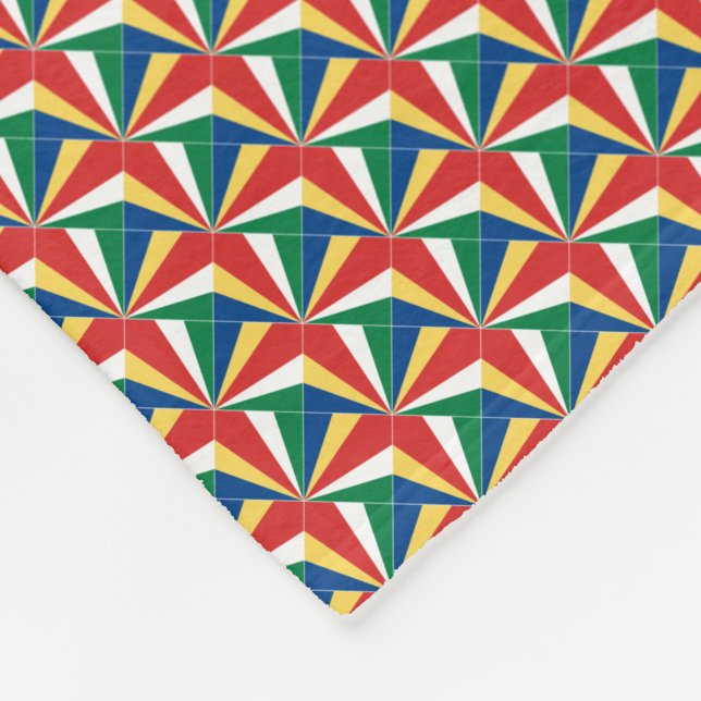 Cobertor De Velo Patchwork Seicheles Flag Pattern (Quina)