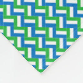 Cobertor De Velo Patchwork Sierra Leone Flag Pattern
