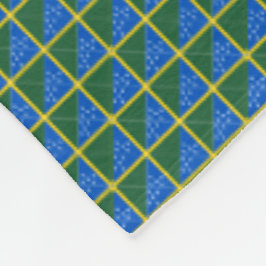 Cobertor De Velo Patchwork Solomon Islands Flag Patterno