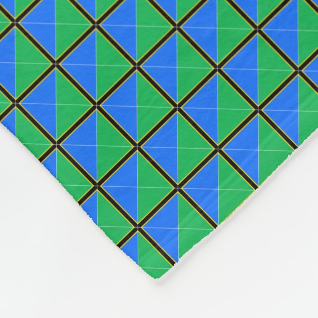Cobertor De Velo Patchwork Tanzania Flag Patterno (Quina)