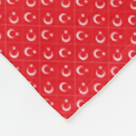 Cobertor De Velo Patchwork Turkey Flag Patterno