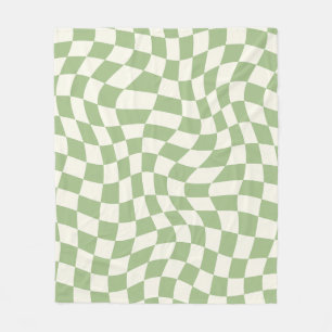 Cobertor De Velo Patente de Grade de Groovy Checkered Psychedelic V