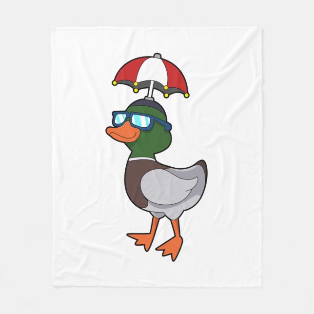 Cobertor De Velo Pato em chuva com guarda-chuva.PNG (Frente)