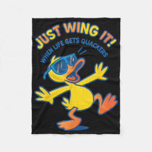 Cobertor De Velo Pato Engraçado Camisa Engraçada Citando Camisetas