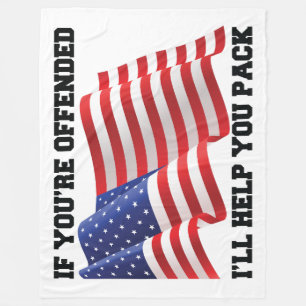 Cobertor De Velo patriota americano