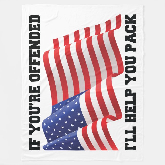 Cobertor De Velo patriota americano (Frente)