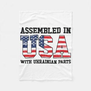 Cobertor De Velo Patriota Americano Ucraniano Bandeira EUA Crescido