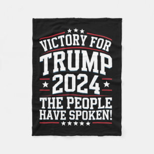Cobertor De Velo Patriotic Trump 2024 Victory Design Para Os Apoian