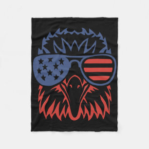 Cobertor De Velo Patriótica Eagle 4 de julho Bandeira Americana