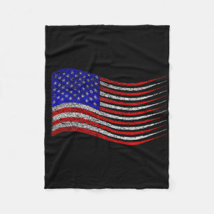 Cobertor De Velo Patriótico 4 de julho Onda de Bandeira Americana