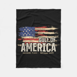 Cobertor De Velo Patriótico Do Golfo Americano De Grunge