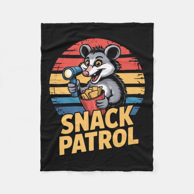 Cobertor De Velo Patrulha Possum Snacks Com Lâmpada De Lâmpada E Ch (Frente)