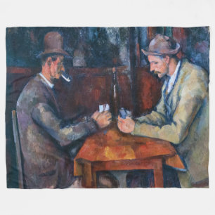 Cobertor De Velo Paul Cezanne trabalho de arte - Os Jogadores De Ca