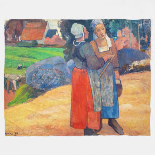 Cobertor De Velo Paul Gauguin - Camponesas Bretãs