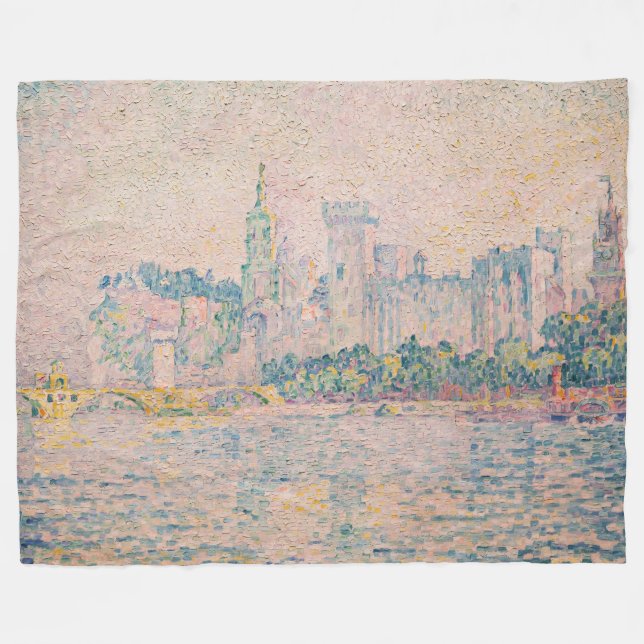 Cobertor De Velo Paul Signac - Avignon, Manhã (Frente (Horizontal))