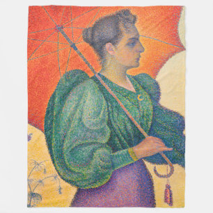 Cobertor De Velo Paul Signac - Mulher com Guarda-Sol